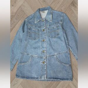 90’s Unique Denim Women's shacket Jacket